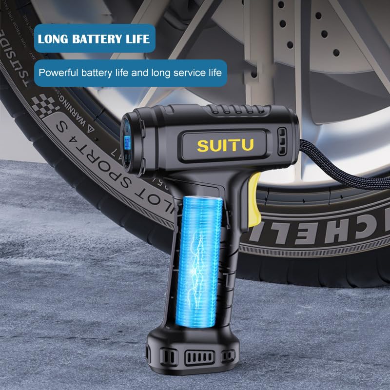 Amazon | ワイヤーレスカーインフレーターポンプ コードレス 車